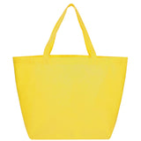 YaYa Budget Non-Woven Shopper Tote — Yellow (YE) — blank front view — 39