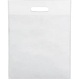 Freedom Heat Seal Non-Woven Tote — White (WH) — blank front view — 5