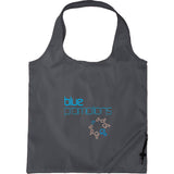 Bungalow Foldaway Shopper Tote Bag — Charcoal (CA) — decorated product view — 26
