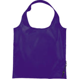 Bungalow Foldaway Shopper Tote Bag — Purple (PU) — blank front view — 16