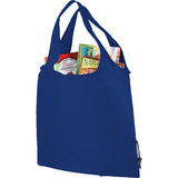 Bungalow Foldaway Shopper Tote Bag — Royal Blue (RBL) — blank front view — 12