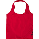 Bungalow Foldaway Shopper Tote Bag — RED (RE) — blank front view — 4
