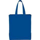 Heat Seal Non-Woven Big Grocery Tote — Royal Blue (RBL) — blank front view — 3