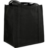 Little Juno Non-Woven Grocery Tote — Black (BK) — blank right angle — 74
