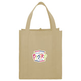 Little Juno Non-Woven Grocery Tote — Cream (CR) — decorated front view — 54