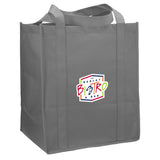 Little Juno Non-Woven Grocery Tote — Gray (GY) — decorated right angle — 51