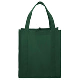 Little Juno Non-Woven Grocery Tote — Hunter Green (HGR) — blank front view — 28