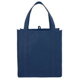 Little Juno Non-Woven Grocery Tote — Navy Blue (NBL) — blank front view — 48