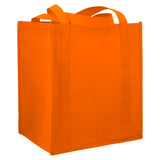 Little Juno Non-Woven Grocery Tote — Orange (OR) — blank right angle — 21