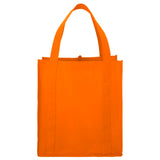 Little Juno Non-Woven Grocery Tote — Orange (OR) — blank front view — 20
