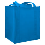 Little Juno Non-Woven Grocery Tote — Process Blue (PBL) — blank right angle — 45
