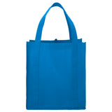 Little Juno Non-Woven Grocery Tote — Process Blue (PBL) — blank front view — 44
