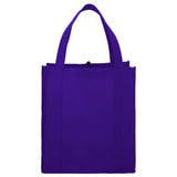 Little Juno Non-Woven Grocery Tote — Purple (PU) — blank front view — 40