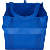 Little Juno Non-Woven Grocery Tote — Royal Blue (RBL) — blank front view — 14