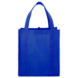 Little Juno Non-Woven Grocery Tote — Royal Blue (RBL) — blank front view — 16