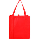 Little Juno Non-Woven Grocery Tote — RED (RE) — blank front view — 36