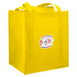 Little Juno Non-Woven Grocery Tote — Yellow (YE) — decorated right angle — 3