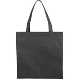 Small Zeus Non-Woven Convention Tote — Black (BK) — blank front view — 8