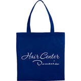 Small Zeus Non-Woven Convention Tote — Navy Blue (NBL) — decorated front view — 11