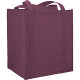 Hercules Non-Woven Grocery Tote — Burgundy (BU) — blank right angle — 65