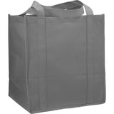 Hercules Non-Woven Grocery Tote — Gray (GY) — blank right angle — 57