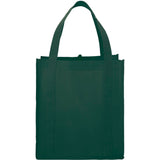Hercules Non-Woven Grocery Tote — Hunter Green (HGR) — blank front view — 48