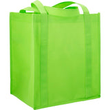 Hercules Non-Woven Grocery Tote — Lime Green (LGR) — blank right angle — 78