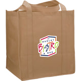 Hercules Non-Woven Grocery Tote — Natural (NA) — decorated right angle — 43