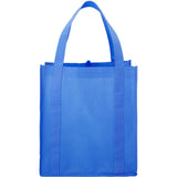 Hercules Non-Woven Grocery Tote — Process Blue (PBL) — blank front view — 28