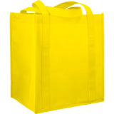 Hercules Non-Woven Grocery Tote — Yellow (YE) — blank right angle — 5