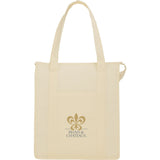 Hercules Insulated Grocery Tote Bag — Cream (CR) — decorated product view — 33