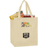 Hercules Insulated Grocery Tote Bag — Cream (CR) — decorated product view — 32