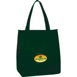 Hercules Insulated Grocery Tote Bag — Hunter Green (HGR) — decorated front view — 7