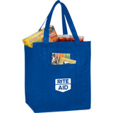 Hercules Insulated Grocery Tote Bag — Royal Blue (RBL) — decorated product view — 3