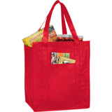 Hercules Insulated Grocery Tote Bag — RED (RE) — blank product view — 24