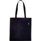 Zeus Non-Woven Convention Tote — Black (BK) — blank front view — 8