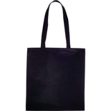 Zeus Non-Woven Convention Tote — Black (BK) — blank product view — 9