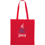 Zeus Non-Woven Convention Tote — RED (RE) — decorated product view — 3