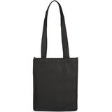 Mini Elm Non-Woven Tote — Black (BK) — blank front view — 24