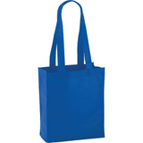 Mini Elm Non-Woven Tote — Blue (BL) — blank front view — 19