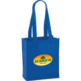 Mini Elm Non-Woven Tote — Blue (BL) — decorated product view — 16