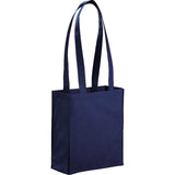 Mini Elm Non-Woven Tote — Navy Blue (NBL) — blank front view — 11