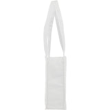 Mini Elm Non-Woven Tote — White (WH) — blank front view — 4
