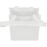 Mini Elm Non-Woven Tote — White (WH) — blank front view — 3