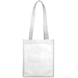 Mini Elm Non-Woven Tote — White (WH) — blank front view — 6