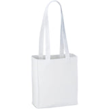 Mini Elm Non-Woven Tote — White (WH) — blank front view — 5