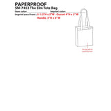 Mini Elm Non-Woven Tote — White — blank product view — 7