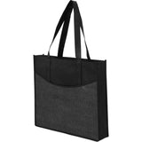Brooke Recycled Non-Woven Convention Tote — Black (BK) — blank left angle — 28