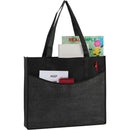 Brooke Recycled Non-Woven Convention Tote — Black (BK) — blank product view