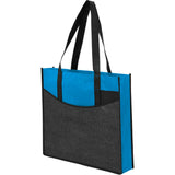 Brooke Recycled Non-Woven Convention Tote — Process Blue (PBL) — blank left angle — 8